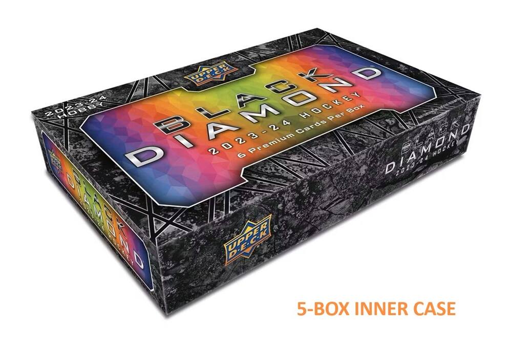 2023-24 Upper Deck Black Diamond Hockey Hobby 5-Box Inner Case
